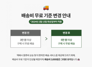무료배송 기준